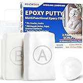 Stucco Epossidico, Endhokn 300g Stucco per Plastica Bianco | Fissare Perdite, Crepe e Riempire Fori, Pasta Modellabile per Me