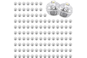 CIMOYBAI 120 Pièces LED Balloon Lumières, Mini LED Ballons Lampes, Boule Rond mini lampe led pour Mariage, Anniversaire, Fêtes, Halloween, Noël Décoration (blanc chaud)