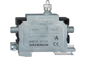 Kathrein KAZ 11 Überspannungsschutz für Antennen-Empfangs und Verteilanlagen (F-Buchse-Anschluß) 5-3000MHz 1,2-2,0 dB