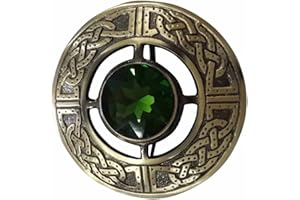 HOUSE OF HIGHLAND 77 Broche pour homme en forme de mouche celtique écossaise plaquée en pierres de différentes couleurs