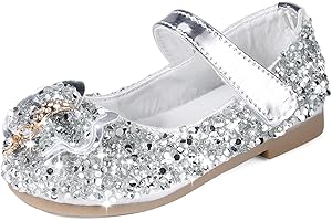 MK MATT KEELY Zapatos Princesa Niñas Bailarina de Vestir Disfraz de Fiesta Zapatilla de Ballet