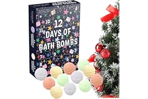 ARI & DEB Bath Bombs Advent Calendar 2023 for Women. 12 Days of Christmas Bath Bombs Gifts for Women.