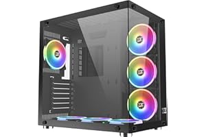 Boitier PC ATX Xigmatek Aquarius Plus Black, avec 7X AY120 (EN46423)