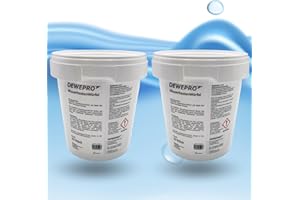 DEWEPRO - Set di 2 barattoli di pastiglie detergenti da 10 cubetti per WC da inserire nella cassetta dell’acqua di scarico per la freschezza del bagno