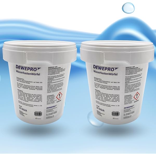 Cubes WC Bleu Lot De 10 - Parfum Fraîcheur Pour Réservoir Chasse D'Eau - Compatible Geberit, Grohe