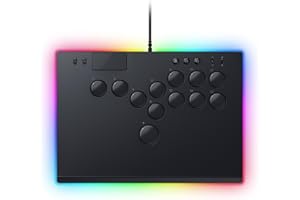 Razer Kitsune - Contrôleur arcade optique All-Button pour PS5 et PC (Disposition précise des quatre boutons de mouvement, Switches optiques linéaires low-profile Razer) Noir