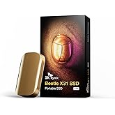 SK Hynix Beetle X31 1TB Extern SSD USB C 3.2 Gen2 mit DRAM | bis zu 1050 MB/s | Portable Externe Festplatte kompatibel mit Wi