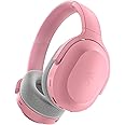 Razer Barracuda Wireless Gaming & Mobile Headset (PC, PlayStation, Switch, Android, iOS): 2.4GHz Wireless + Bluetooth - Integrated Noise-Cancelling Mic - 50mm Drivers - 40 Hr Battery - Quartz Pink
