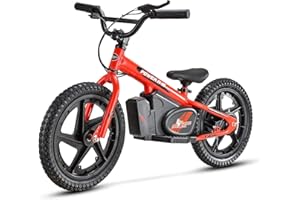 MIO TECK - Electric Balance Bike | Bicicleta eléctrica para niños, 16 Pulgadas, 5-8 años, 2 velocidades 12-24 km/h, 24 V 170 W Brush Motor, Marco de Aluminio