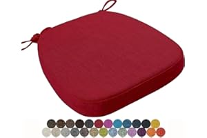 seokor Chair Cushion Kitchen, Memory Foam Chair Pads, 40x38/43x40/43x42cm with Ties Non-Slip Chair Pads，Outdoor Indoor Seat Cushion for Dining Office Garden Chair(Color11,40x38x5cm)