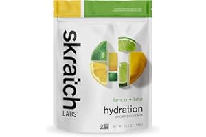 ‎SKRATCH LABS SKRATCH LABS Sport Hydration Drink Mix | Kohlenhydrate, Elektrolyte Pulver | 440g | Zitrone + Limette | Ausdauer, Training, Wettkampf | Glutenfrei, Vegan