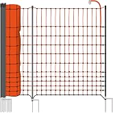 Clôture Pour Les Ovins, Filet Pour Ovins, Clôture Pour Les Caprins Classic De VOSS.farming 50 M 108 Cm 20 Piquets 2 Pointes Vert