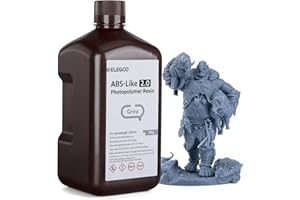ELEGOO ABS-Like 3D Drucker Resin 2.0 405nm UV-härtendes Photopolymer Harz für LCD 3D Drucker Grau 2000g