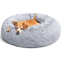 Flauschiges Donut-Hundebett – Waschbar, Rutschfest, Für Kleine Bis Extra Große Hunde, XXL In Hellgrau
