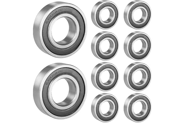 10 stycken 6003-2RS kullager 17 mm x 35 mm x 10 mm dubbelskyddade spårkullager för gör-det-själv, svarvbänkar, motorer, 3D-sk