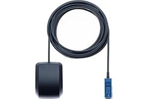 KEPLE SYNC 3 GPS Antenna - Active Navigation GPS Fakra C Connector Antenna with Magnetic Base - Aerial Waterproof Compatible with Ford, Audi, VW Volkswagen, SKODA, Mercedes Benz - Fakra Antenna Adaptor