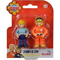 Juego De Figuras De Bombero Sam - Pack Doble Con Animal, Serie 4, Figuras Móviles Y Accesorios