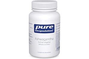 Pure Encapsulations - Ashwagandha - Extrait Concentré 1000mg de Ginseng Indien - Contribue au Fonctionnement Cognitif Normal - 60 Gélules Véganes
