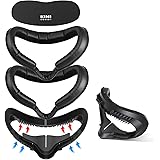 KIWI Design Facial Interface Foam Replacement Compatible with Quest 2 (5-in-1 Set Accessories)