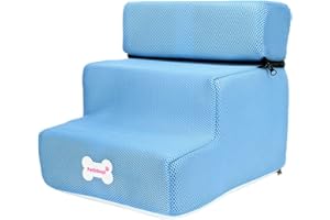 AKTOUR Trova accessori per cani, copertura per scaletta per animali domestici, rimovibile, confortevole, antiscivolo, adatta per cani di piccola taglia, cibo e accessori per cani (blu, taglia unica)