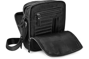 BAIGIO Borsello Uomo Pelle Vera Borsa a Tracolla Piccolo Vintage Borselli da Uomini Borse a Spalla