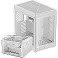 GAMDIAS Gaming PC Case, ATX Mid Tower Computer Case, Dual Orientation, Dual-Chamber, One-touch Open Panoramic Tempered Glass Side Panels, Excellent Airflow, Cable Management System, NESO P1 WW