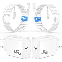 30W 2-Porte Caricatore Rapido per iPhone 14 13 12 11 Pro/Max/Mini, X XR