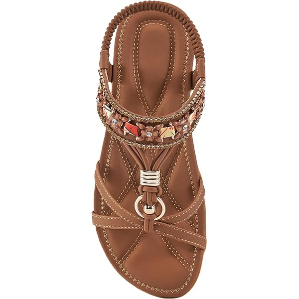 For Women Sale SEANOPEN Deals Flat Sandals For Womens Shoes