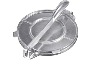 Venus valink Tortilladora de 20 cm, prensa de tortilla de aluminio fundido de 20 cm, tortilladora de harina plana de tortilladora, prensa