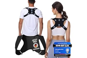 GERADIX Haltungskorrektur Rücken Geradehalter Rückenstützgürtel: Back Posture Corrector Rückenkorrektur für Herren und Damen Verstellbare und Atmungsaktive Korrektur Rückengurt + Ebook Leitfaden (XL-XXL)