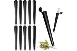 ZXNJA Joint Hülle,10 Stück Transporthüllen 120mm Hülle Tube,Joint Case,Joint Box,Joint Tube,Joint Aufbewahrung,Joint Hülsen,Joint-Hülse Transporthülle,Plastik Joint Hüllen,Fur Papier Und Kleinteile(Schwarz)