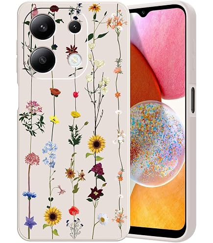 Kaywzo Handyhülle Für Xiaomi Redmi Note 13 Pro Plus 5G – Transparent Mit Blumen-Muster, Stoßsicher & Slim
