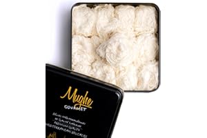 Mughe Gourmet Algodón de Azúcar Turco Pismaniye Dulce 12pz - Caja de Especial de Caramelo Halva - Confitería Pishmaniye - Halva de Hilo - Regalos Perfectos para Cumpleaños, Día del Padre