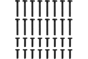 EMSEA Zestaw wymiennych śrub z długimi śrubami, krótkimi śrubami, śruby zastępcze do pełnej obudowy, kompatybilny z Steam Deck, czarny