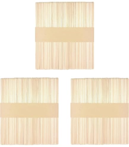 Trimits Bastoncini In Legno Colorati – 300 Pezzi, 55 Mm, Per Lavoretti Creativi - 3