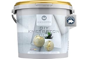 ‎WANDERS24 Wanders24 Bastelbeton zum Kneten - 4,5 kg - Beton für Kreative - Bastel Beton - Beton Deko - Beton wetterfest - Made in Germany