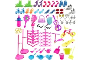 MIOTLSY ZSWQ 78 Ropa y Accesorios para 11.5 Pulgadas Muñecas, Vestidos de Moda, Zapatos, Zapatos, Joyas Pendientes Collar Accesorios, para Muñeca de Las Muchachas