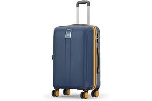 Safari Medium Thorium Neo 8 Wheels 66 Cm Check-in Trolley Bag Hard Case Polycarbonate 360 Degree Wheeling System Luggage, Trolley Bags for Travel, Suitcase for Travel, Graphite Blue