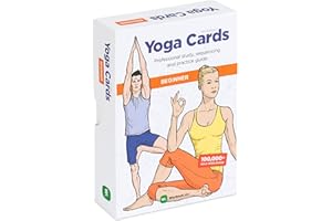WorkoutLabs YOGA CARDS - Beginners: Professional Visual Study, Class Sequencing & Practice Guide with Essential Poses, Breathing Exercises & Meditation - Yoga Flash Cards/Yoga Deck with Sanskrit