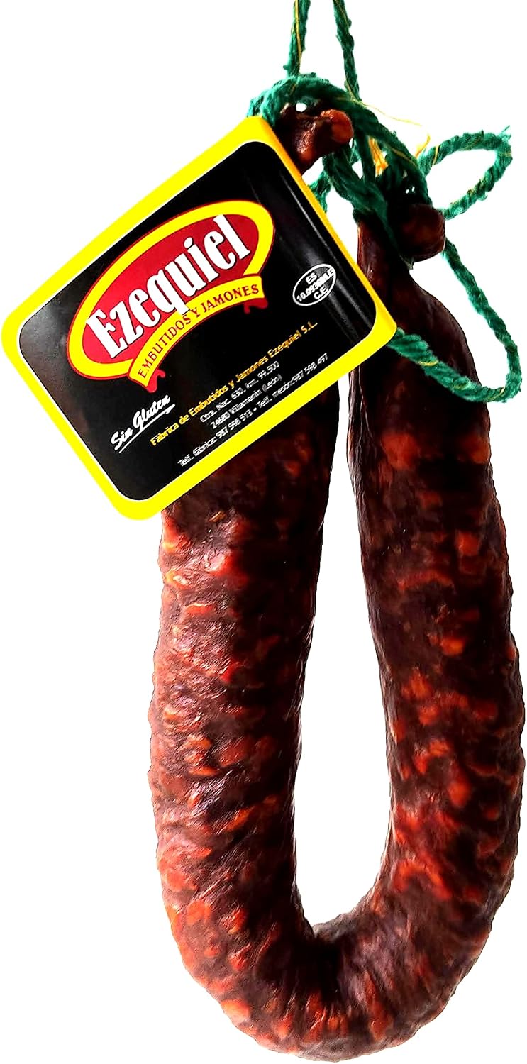 Embutidos Ezequiel Chorizo Extra, Chorizo de León, 425 Gramos.