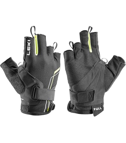 Leki Nordic Active Shark Handschuhe  Nordic Walking, Schwarz-grau,  Atmungsaktiv