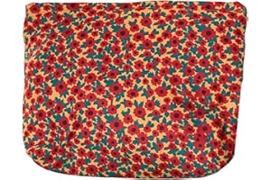 FAVORTALK Floral Makeup Bags for Women Girls Soft Makeup Pouch Travel Bag Flower Cosmetic Bags for Women Large Capacity Canvas Travel Makeup Bags Accessories Organizer, 9111