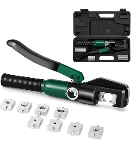 UTZIKO Pince à Sertir Hydraulique Multicouche 10 US Ton 12 AWG à