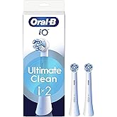 Oral-B Series iO Ultimate Clean Cabezales De Recambio Originales, Pack de 2 Recambios Blancos Para Cepillos De Dientes Eléctr