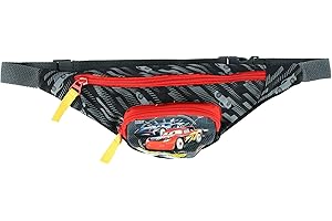 VADOBAG Textiel Trade Boy's Disney Cars Bumbag Waist Pack, Black