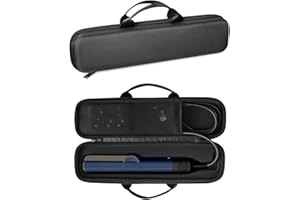 EUGOOCX Dyson Airstrait Futerał do suszarki do włosów - Przenośny futerał ochronny do prostownicy Dyson (czarny)