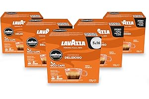 Lavazza A Modo Mio Espresso Delizioso, kawa, kapsułki z kawą, Arabica, 80 kapsułek