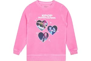 KPop Demon Hunters Tröja för Flickor, Mira, Rumi & Zoey Sweatshirt, KPop Hearts Huntrix Tröja