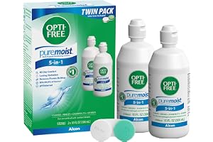 Opti-Free Puremoist Multi-Purpose Disinfecting Solution with Lens Case, 20 Fl Oz