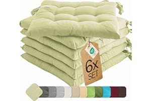 etérea Himmlische Qualität Cuscini per Divano e Mobili da Giardino - Cuscini Sedie Cucina 40x40 cm - Set e Colori diversi - per Uso interno ed Sedie da esterno e Sedia Gaming